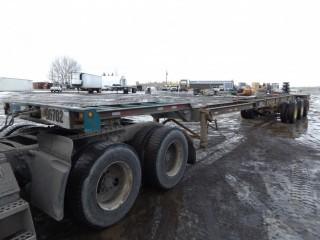 1994 Arnes 40'-53' Expandable Triaxle Container Chassi c/w 11R22.5 Tires. S/N 2A908543XRA003133.