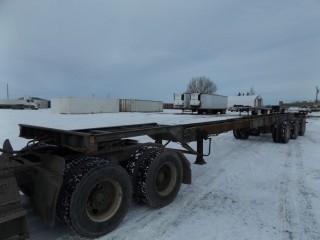 1995 Mond Triaxle 40'-53' Expandable Container Chassi c/w 11R22.5 Tires. S/N 2MN324189S1001267.