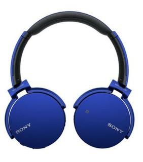 Sony Extra Bass Wireless Stereo Headset, Blue,  MDR-XB50BS
