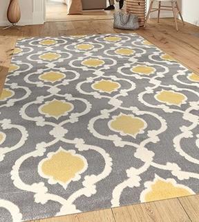Toscana Collection 310 2'x3' rug , Grey Yellow,  