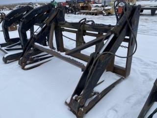 Wheel Loader Pipe Grapples, Fits IMAC, Center to Center 28.5"