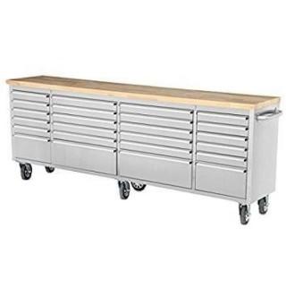 NEW 96" Stainless Steel 24 Drawer Tool Chest