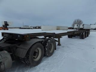 1994 Arnes 40'-53' Expandable Triaxle Container Chassi c/w 11R22.5 Tires. S/N 2A9085431RA003148.