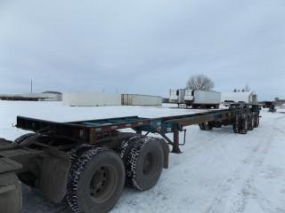 1995 Mond 40'-53' Expandable Triaxle Container Chassi c/w 11R22.5 Tires. S/N 2MN324188S1001292.