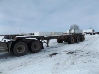 1994 Arnes 40'-53' Expandable Triaxle Container Chassi c/w 11R22.5 Tires. S/N 2A9085430RA003125.