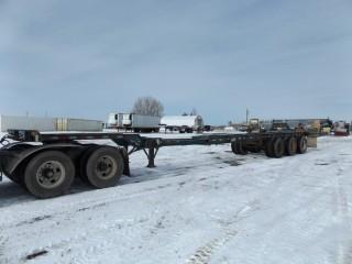 1994 Monon 40'-53' Expandable Triaxle Container Chassi c/w 11R22.5 Tires. S/N 1NNC05336RM204728.