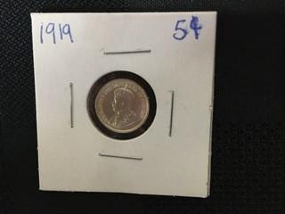 1919 Five Cent.