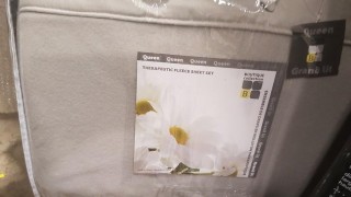 Boutique Collection Therapeutic Fleece Sheet Set, Grey, Queen 