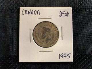1945 Twenty Five Cent.