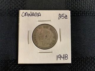 1948 Twenty Five Cent.