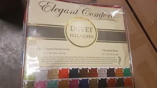 Elegant Comfort 1500 Thread Count Dver Cover Set, Red, Full/Queen 