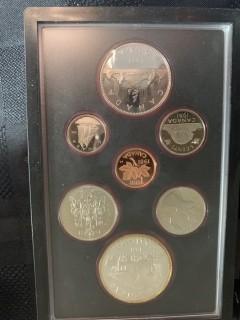 1981 Double Dollar Proof Set, Trans Canada Railway.