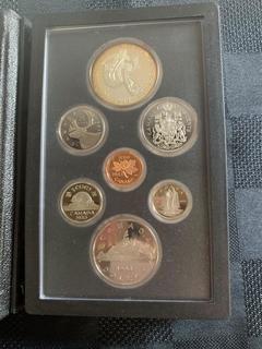 1983 Double Dollar Proof Set, Universiade Silver.