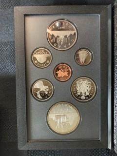 1987 Double Dollar Proof Set, Davis Strait Silver.