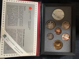 1992 Double Dollar Proof Set, Stagecoach Silver.