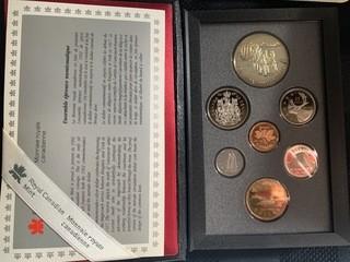 1992 Double Dollar Proof Set, Stagecoach Silver.