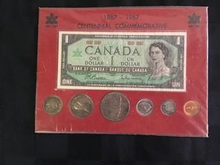 1967 Dollar & Coin Set.