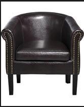 Alton C2BN Barrel Chair, Black 