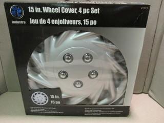 Set of (4) 15" Wheel Covers (New in Box).