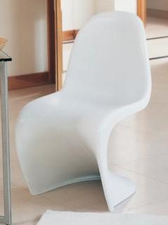 curve one piece chair white (Set of 2) 