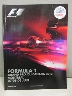 2013 Montreal Formula Grand Prix Program.