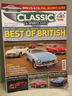 Classic & Sports Car Auto Magazine Feb. 2018.