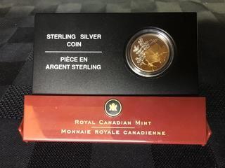 2005 Fifty Cent Sterling Silver Coin - Daisy.