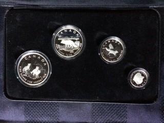 2004 Arctic Fox Proof Set .9999 Silver Fractional Coin Set.