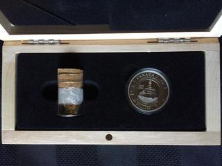 2012 Twenty Dollar .9999 Silver Coin Proof Set - Canadian Coast Guard w/Piece of Ship in Bottle.
