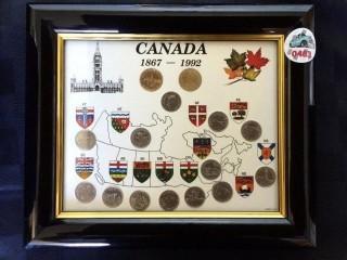 1867-1992 Canada 125th Anniversary Framed Set.