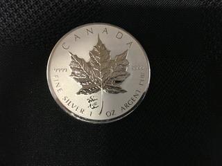2012 5 Dollar 1oz 99.99% Fine Silver Coin.