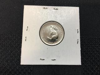 Centennial 5 Cent Canadian Coin.