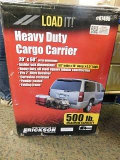 Erickson Heavy Duty Hitch Mount Cargo Carrier, New in Box.
