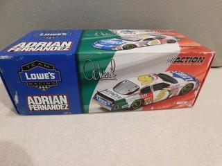 Action 1:24 Diecast Adrian Fernandez Lowe's Chev Monte Carlo.