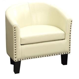 iNSTANT HOME C2VY Barrel Chair - Beige, Ivory 
