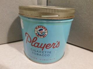 Player's Cigarette Tobacco Tin.