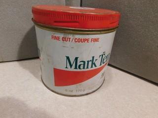 Mark Ten Cigarette Tobacco Tin.