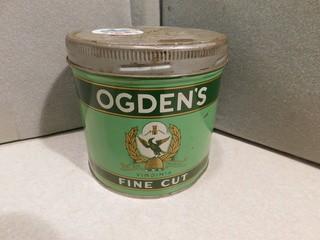 Ogden's Fine Cut Cigarette Tobacco Tin.