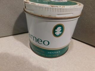 Cameo Menthol Cigarette Tobacco Tin.