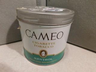 Cameo Menthol Cigarette Tobacco Tin.