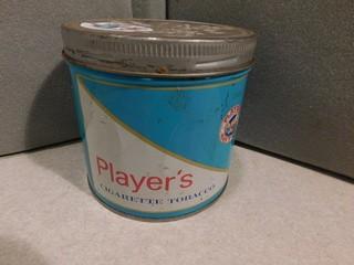 Player's Cigarette Tobacco Tin.