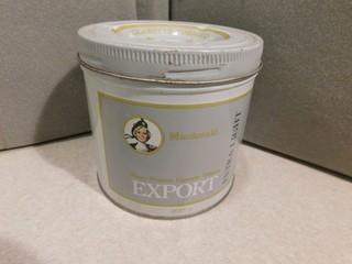MacDonald Export Extra Light Cigarette Tobacco Tin.