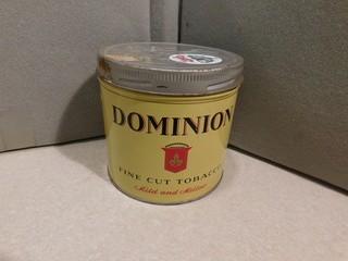Dominion Fine Cut Tobacco Tin.