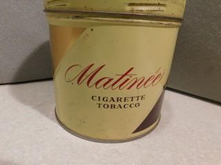 Matinee Cig Tobacco Tin.