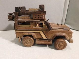 Wooden Jeep, Hand Built.