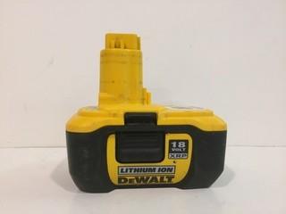 DeWalt 18V XRP Lithium Ion Battery .