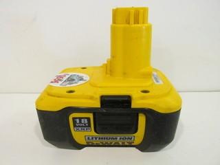 DeWalt 18V XRP Lithium Ion Battery.