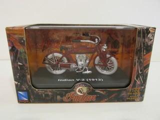1:32 1912 Indian V2 Motorcycle.