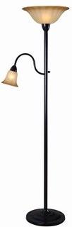Three Posts Lucas Mother and Son 72.5 Torchiere Floor Lamp - Bronze (THPS1352)  