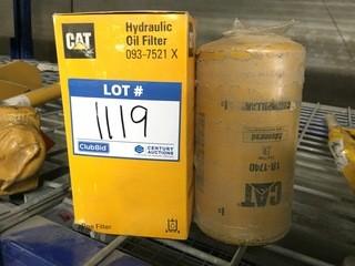 093-7521 X Hydraulic Oil Filter and 1R-1740 Fuel Filter.
